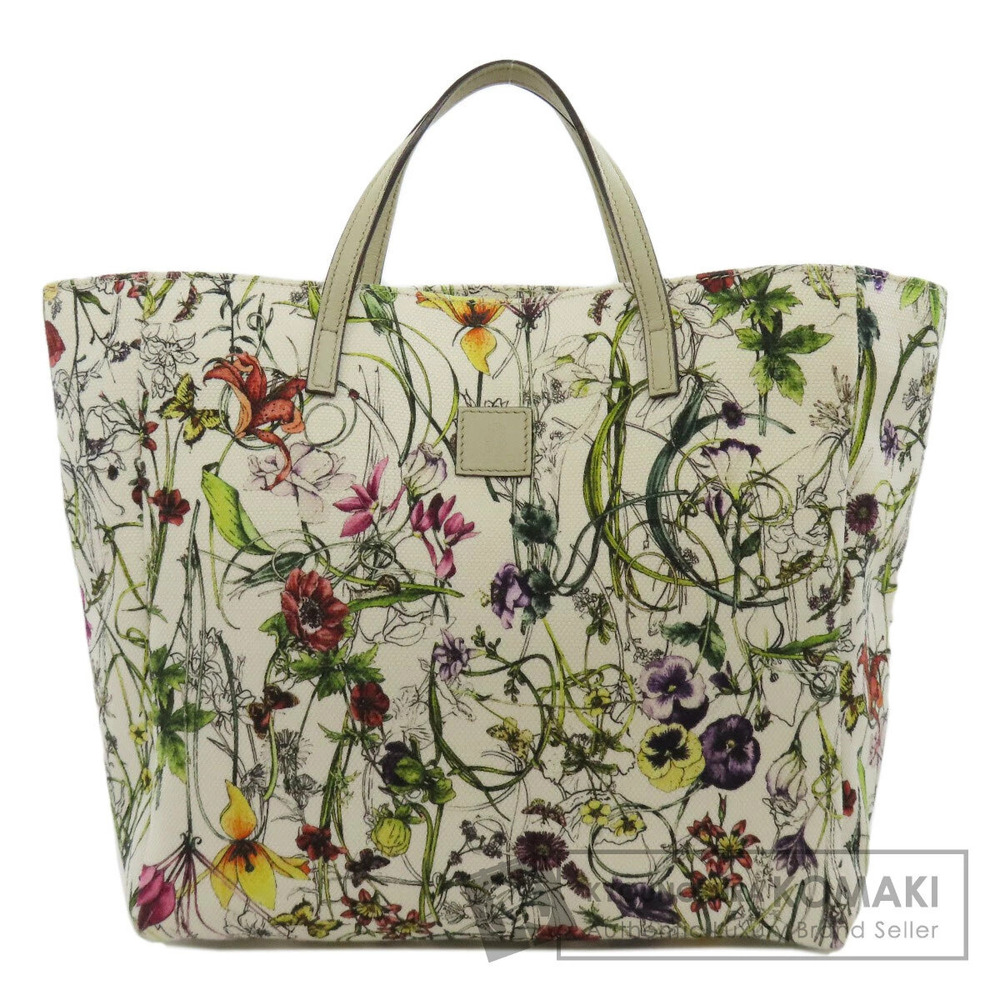 Gucci Flower Canvas Handbag